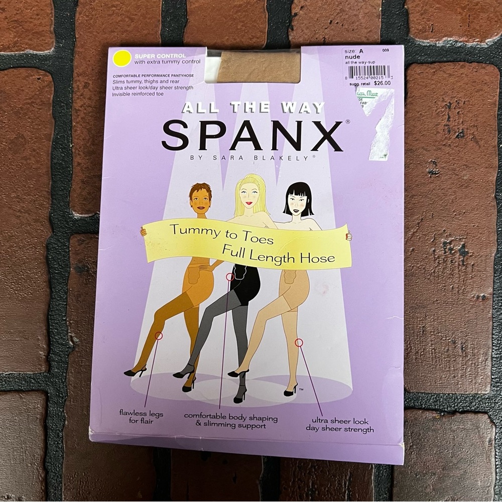 Spanx Sara Blakely Tummy to Toes Full Length Hose Size A Nude